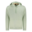 Green Cotton Men SweaterStep into effortless luxury with this Hugo Boss long-sleeved hooded sweatshirt, a perfect blend of comfort and style. This sophisticated piece is crafted from premium brushed cotton, ensuring a cozy feel with a durable finish. The