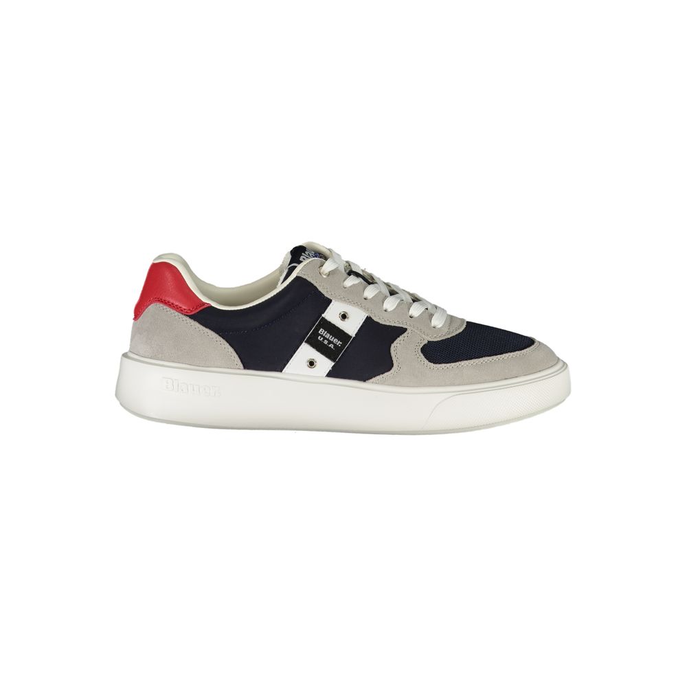 Blauer Herren-Sneaker aus Synthetik