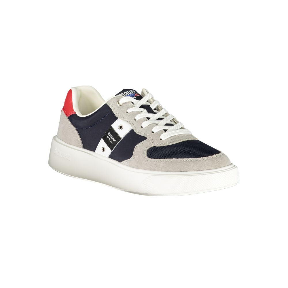 Blauer Herren-Sneaker aus Synthetik