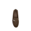 Brown Rubber Slip-On LoafersFendi’s Driver Loafers are made of soft suede and feature a rubber-injected sole for comfort and grip. They feature FF detail and Fendi lettering, while the upper is finished with an elegant metal FF detail with palladium finis