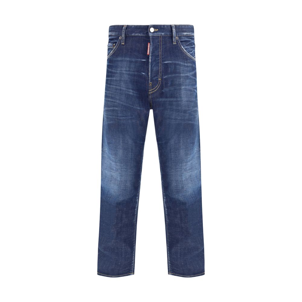 Blue Cotton Skinny JeansDsquared2’s Cool Guy Jeans are a skinny model with a modern and sophisticated design, perfect for a bold and stylish look. The five-pocket model offers practicality and a slim cut that enhances the silhouette. The zipper-and-button