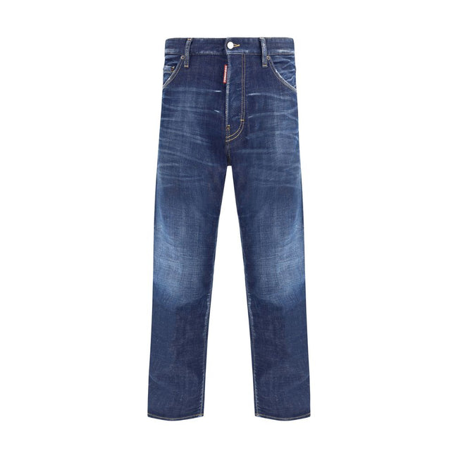 Blue Cotton Skinny JeansDsquared2’s Cool Guy Jeans are a skinny model with a modern and sophisticated design, perfect for a bold and stylish look. The five-pocket model offers practicality and a slim cut that enhances the silhouette. The zipper-and-button