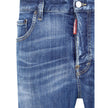 Blue Cotton Skinny JeansDsquared2’s 642 Jeans are a skinny model with a modern and sophisticated design, perfect for a bold and stylish look. The five-pocket model offers practicality and a slim cut that enhances the silhouette. The front button closure e