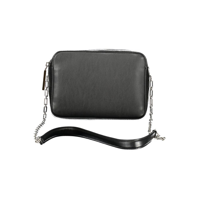 Black Polyester Women HandbagUnleash the epitome of sophistication with Calvin Klein’s latest offering: the quintessential shoulder bag that merges eco-conscious chic with unwavering functionality. Crafted with an eye for detail, it boasts an elegant exte
