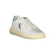 Sleek White Sneakers with Eco-Conscious DesignStep into sustainable style with these sleek white sneakers, perfect for adding a sporty edge to any outfit. With laces, eye-catching print, and contrast details, they marry comfort with fashion effortlessly.