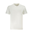 White Cotton Men T-ShirtElevate your wardrobe essentials with this Calvin Klein masterpiece. A fresh white hue is the canvas for a bold logo print that exudes confidence and contemporary edge. Crafted from high-quality, regenerative cotton, this crew neck