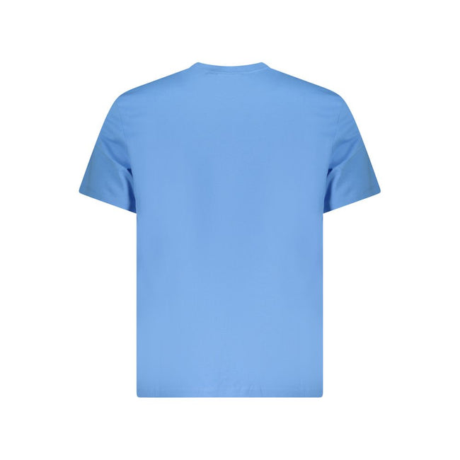 Light Blue Cotton Men T-ShirtElevate your wardrobe staples with a dash of prestige – this Calvin Klein tee is the epitome of chic simplicity. Featuring a sleek print adorned with the iconic Calvin Klein logo, it’s a testament to understated luxury. Crafte