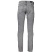 Gray Cotton Men JeansStep into the epitome of sleek sophistication with Calvin Klein’s Slim Taper Jeans. Perfectly engineered to blend style with comfort, these jeans boast an unmatched fit that’s both contemporary and timeless. Made for the modern trends