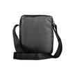 Black Polyester Men Shoulder BagStep into the world of sustainable luxury with this Calvin Klein shoulder bag, crafted for the modern man with an eco-conscious heart. This sleek black bag boasts a design as practical as it is environmentally friendly, wit