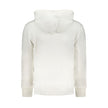 White Cotton Men's Hooded SweaterElevate your casual wardrobe with the sleek sophistication of Calvin Klein. This white hooded sweatshirt promises to be the cornerstone of urban-cool ensembles. Crafted with 95% regenerative cotton, it’s as eco-conscious a