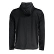 Black Polyester Men's Hooded SweaterUnleash the essence of street-savvy style with Calvin Klein’s hooded sweatshirt. A seamless fusion of functionality and urban flair, this black polyester sports sweatshirt features a prominent logo for that iconic fashi