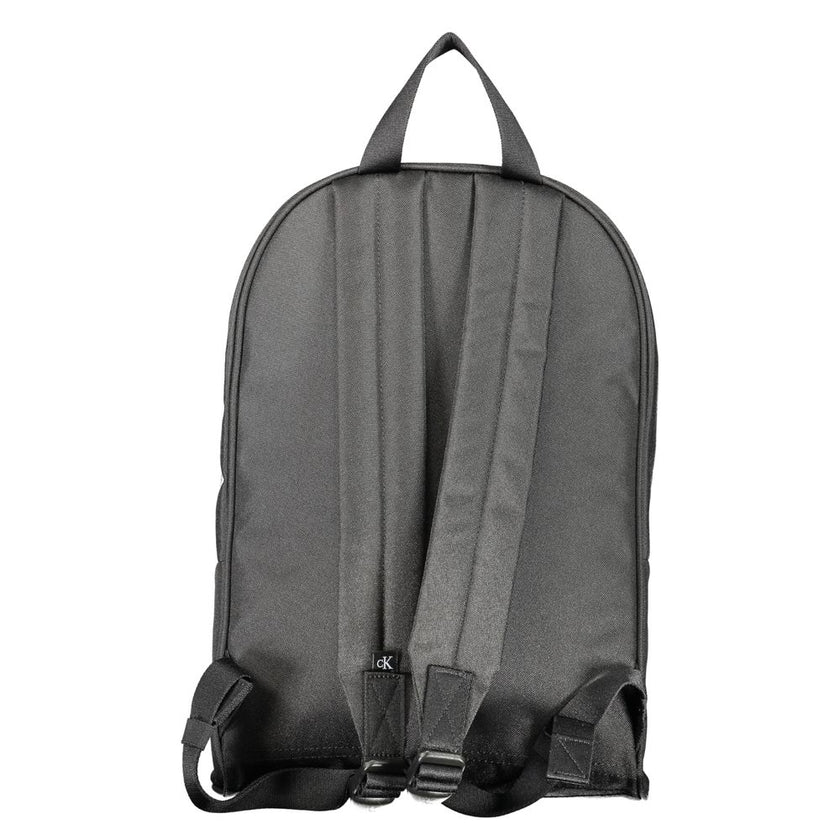 Black Polyester BackpackBACKPACK 1 HANDLE, ADJUSTABLE STRAPS, 1 EXTERNAL POCKET, 1 INTERNAL POCKET, ZIP CLOSURE, PRINT, LOGO, RECYCLED POLYESTERBlack Polyester Backpack${tagsCalvin KleinAulae Black Polyester Backpack Calvin KleinAulae Black Polyester Back