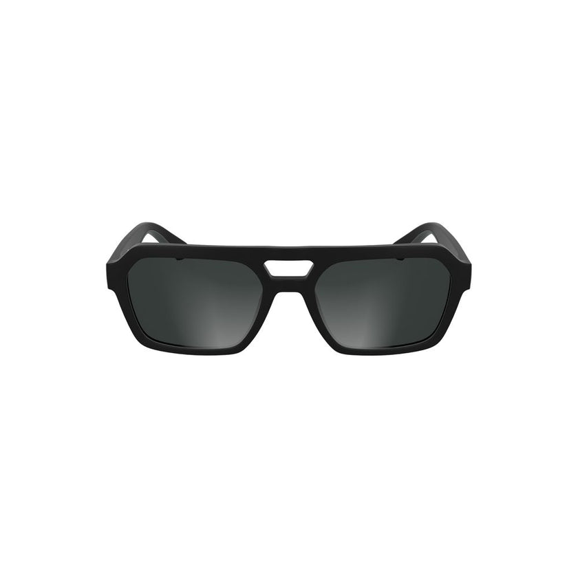 Black Bio-Based Men SunglassesElevate your gaze into the realm of high-fashion with these Calvin Klein bio-frame sunglasses. A must-have accessory for the trendsetting individual, each pair promises the perfect blend of sophistication and sustainability.