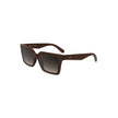 Red Bio-Based Fabric Women SunglassStep into the sunlight with sophistication wearing these Calvin Klein sunglasses, designed for the fashion-forward individual. The chic bio-based frames hug square brown lenses, exuding an eco-friendly allure, while the
