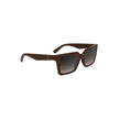 Red Bio-Based Fabric Women SunglassStep into the sunlight with sophistication wearing these Calvin Klein sunglasses, designed for the fashion-forward individual. The chic bio-based frames hug square brown lenses, exuding an eco-friendly allure, while the