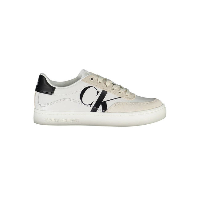 White Polyester SneakerSPORTS SHOE WITH LACES, CONTRAST DETAILS, PRINT, LOGO, 100% RECYCLED POLYESTERWhite Polyester Sneaker${tagsCalvin KleinAulae White Polyester Sneaker Calvin KleinAulae White Polyester Sneaker SPORTS SHOE WITH LACES, CONTRAST DETAILS,