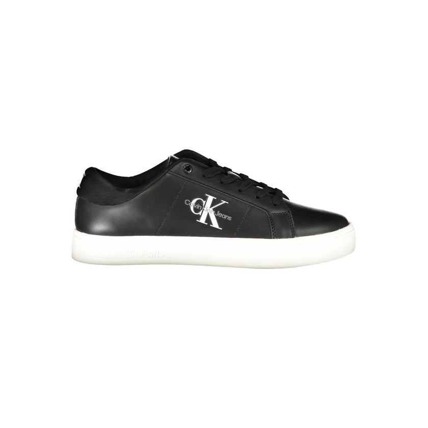 Eco-Conscious Sneakers with Signature StyleStep into sustainable sophistication with Calvin Klein’s trendy sneakers, designed to make a statement while caring for the environment. Crafted with a mix of polyester, leather, and polyethylene, these sneakers