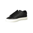 Eco-Conscious Sneakers with Signature StyleStep into sustainable sophistication with Calvin Klein’s trendy sneakers, designed to make a statement while caring for the environment. Crafted with a mix of polyester, leather, and polyethylene, these sneakers