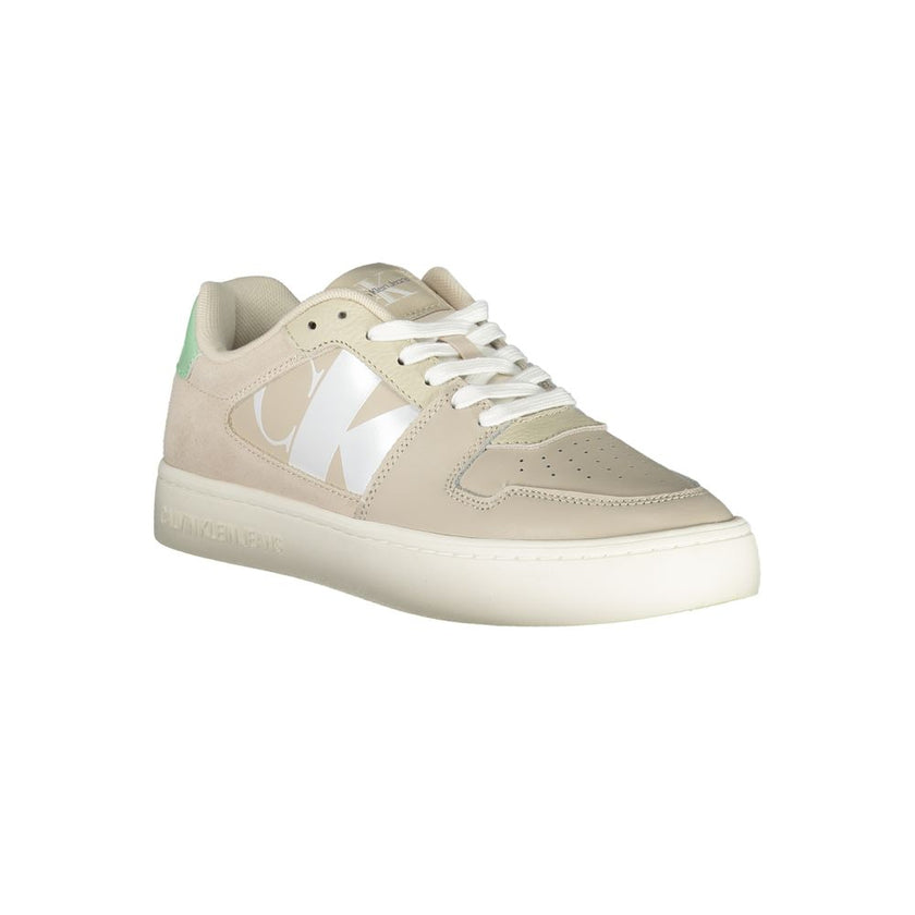 Beige Polyester SneakerSPORTS SHOE WITH LACES, CONTRAST DETAILS, PRINT, LOGO, 50% THERMOPLASTIC RUBBER RECYCLEDBeige Polyester Sneaker${tagsCalvin KleinAulae Beige Polyester Sneaker Calvin KleinAulae Beige Polyester Sneaker SPORTS SHOE WITH LACES, CONTRAS