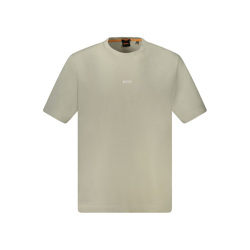 Beige Cotton T-ShirtSHORT SLEEVE T-SHIRT, RELAXED FIT, CREW NECK, APPLICATION, LOGO, ORGANIC COTTONBeige Cotton T-Shirt${tagsHugo BossAulae Beige Cotton T-Shirt Hugo BossAulae Beige Cotton T-Shirt SHORT SLEEVE T-SHIRT, RELAXED FIT, CREW NECK, APPLICATION,