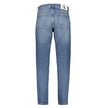Blue Cotton Men JeansDive into the perfect blend of comfort and style with these Calvin Klein Regular Taper Jeans. Crafted for the modern man, these jeans boast a washed effect that exudes a sense of laid-back sophistication. The fusion of cotton and elas