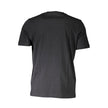 Black Cotton Men T-ShirtIndulge in the epitome of cool with Diesel’s short sleeve T-shirt, a definite must-have for the modern wardrobe connoisseur. Crafted with the finest cotton, this sleek crew neck tee is accentuated with a bold application and the ic