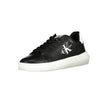 Sleek Black Lace-Up Sports SneakersDiscover the perfect blend of style and sustainability with these lace-up sports sneakers. Featuring a striking print, chic contrast details, and the signature logo, these shoes are as fashionable as they are eco-friendl