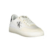 Chic White Lace-Up Sneakers with Contrast DetailingStep into sustainable style with these chic lace-up sneakers by Calvin Klein, featuring eye-catching contrast details and a distinctive logo print. Not only are these sneakers fashion-forward, they are ec