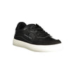 Sleek Black Sports Sneakers with Contrast DetailsSophistication meets athletic allure with these stunning Calvin Klein sports sneakers. Crafted with a dedication to both style and sustainability, these lace-up shoes feature eye-catching contrast details,