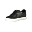 Sleek Black Sports Sneakers with Contrast DetailsSophistication meets athletic allure with these stunning Calvin Klein sports sneakers. Crafted with a dedication to both style and sustainability, these lace-up shoes feature eye-catching contrast details,