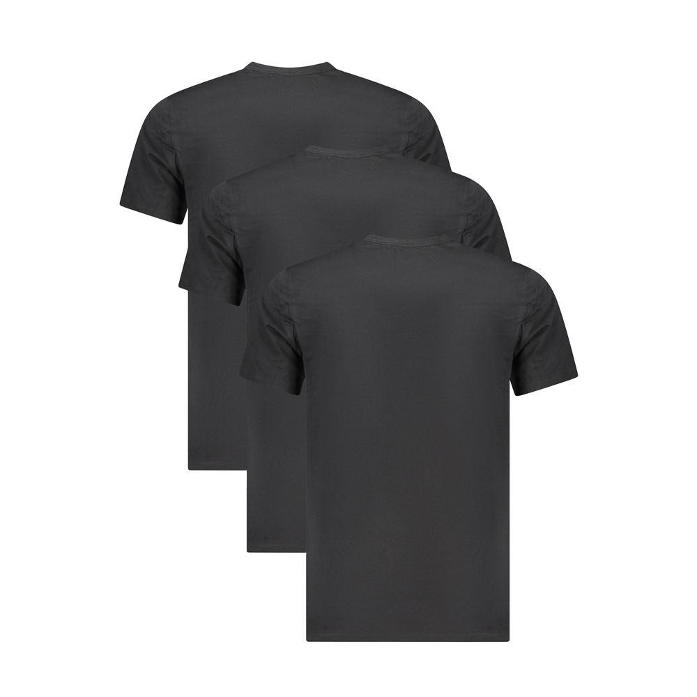 Black Cotton Men T-ShirtElevate your everyday style with a touch of luxury in Calvin Klein’s sleek tri-pack of T-shirts. Personifying the brand’s minimalistic charm, each slim fit, crew neck tee boasts an iconic embroidered logo, meticulously crafted for