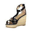 Black Polyester Sandalsandal, hale II, ankle strap, 10 cm wedge, contrasting details, logoBlack Polyester Sandal${tagsRalph LaurenAulae Black Polyester Sandal Ralph LaurenAulae Black Polyester Sandal sandal, hale II, ankle strap, 10 cm wedge, contrasting