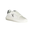Sophisticated White Lace-Up SneakersStride with poise and eco-conscious flair in these sophisticated lace-up sneakers. Adorned with contrast details and a discreet logo to elevate your casual ensemble. Crafted with a commitment to sustainability, featurin
