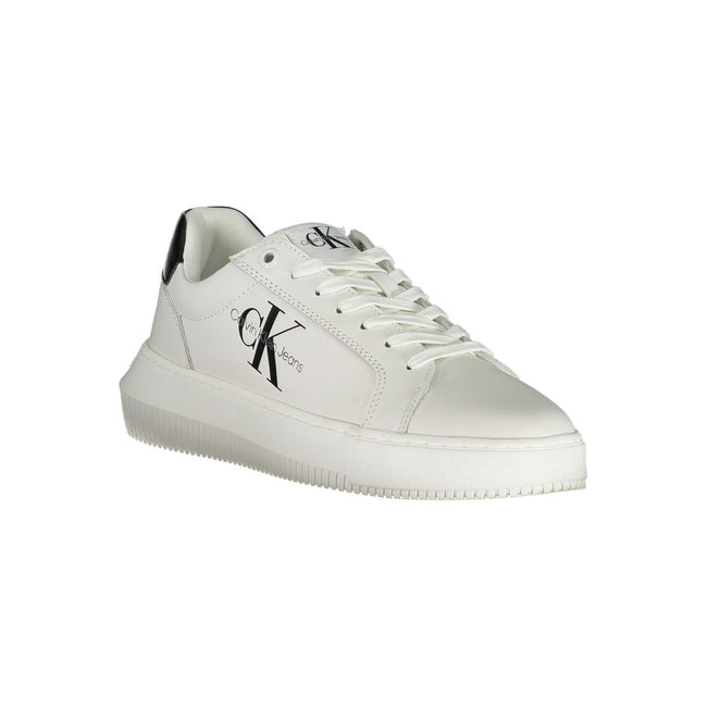 Eco-Chic White Sneakers with Contrast DetailsStep up your athletic fashion game with a pair of eco-friendly sneakers that don’t compromise on style. These lace-up shoes boast eye-catching contrast details, a playful print, and the iconic logo that represe