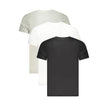 Gray Cotton Men T-ShirtDress in style with this essential Calvin Klein tri-pack, featuring short sleeve t-shirts in the most versatile shades of white, grey, and black. Elevate your casual wear with this pack that promises comfort without compromising on