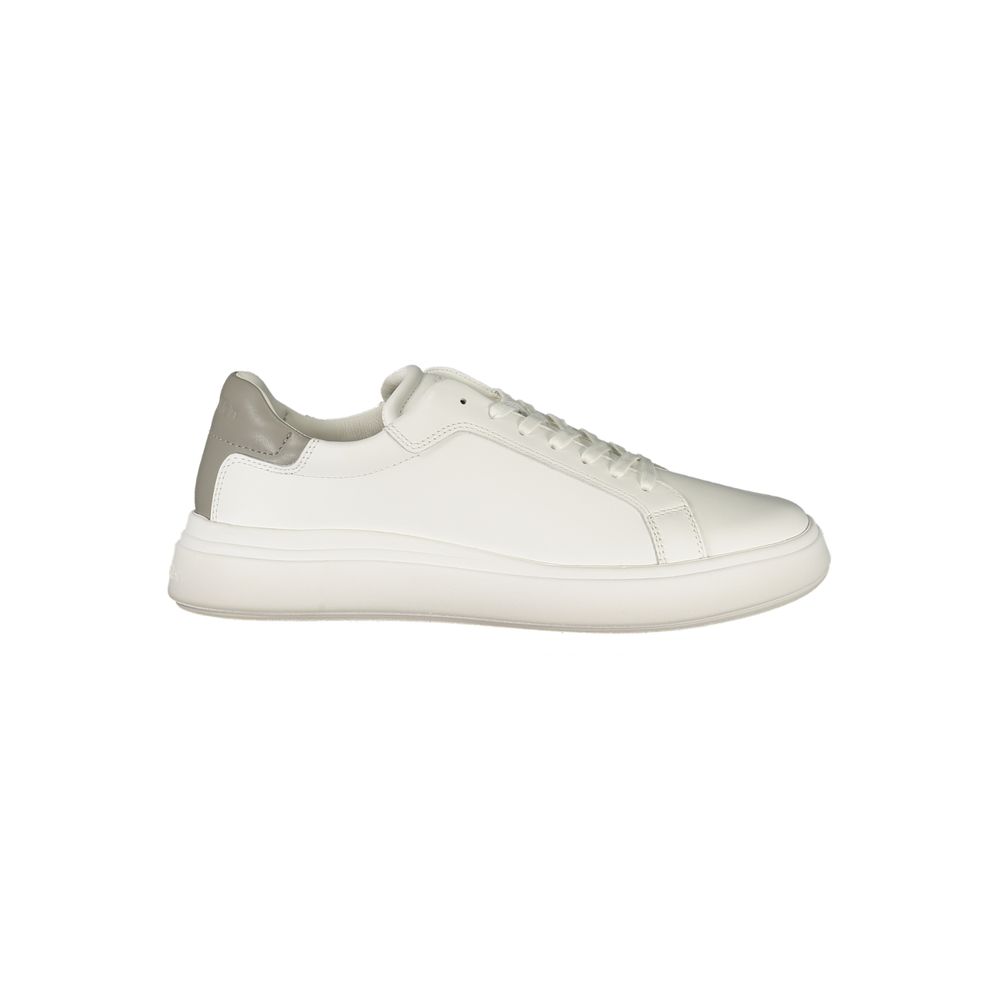 White Polyester SneakerSPORTS SHOE WITH LACES, CONTRASTING DETAILS IN GREY, REMOVABLE FOOTBED, PRINT, LOGOWhite Polyester Sneaker${tagsCalvin KleinAulae White Polyester Sneaker Calvin KleinAulae White Polyester Sneaker SPORTS SHOE WITH LACES, CONTRASTING