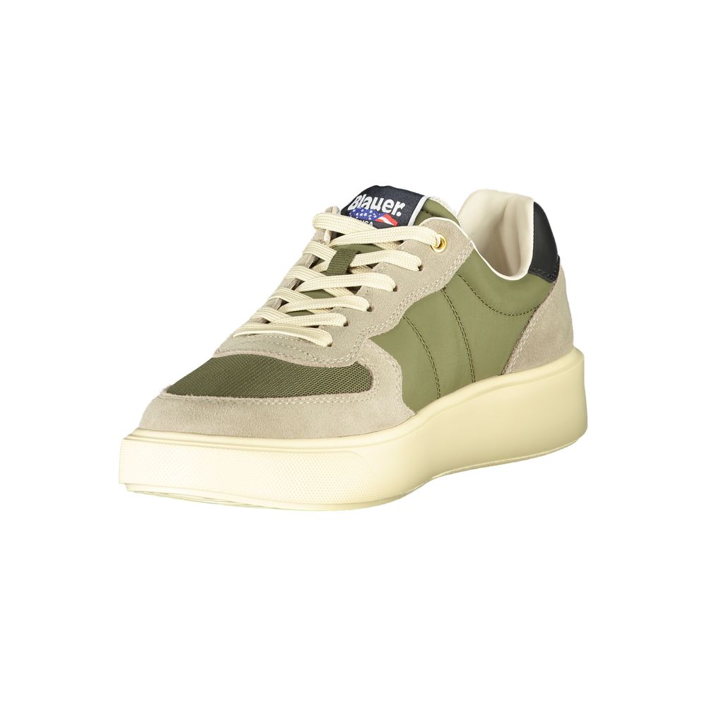 Grüner Herren-Ledersneaker