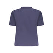 Blue Cotton Women T-ShirtElevate your everyday style with this chic Calvin Klein short sleeve T-shirt. Boasting a bold logo emblazoned across the front, it’s the perfect blend of comfort and high fashion. Crafted from premium cotton, this crew neck top ma