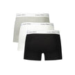 Brown Cotton Men BoxerElevate your essentials with Calvin Klein’s chic trio of boxers, designed to provide unparalleled comfort with a fashion-forward edge. Each pack offers a versatile palette of white, grey, and black, accented by the iconic white elast