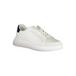 Sleek White Sneakers with Contrast AccentsStep into style with these sophisticated Calvin Klein sneakers that embody casual elegance. Perfect for the modern man, these shoes feature a dynamic mix of materials and eye-catching contrast details that complem