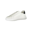 Sleek White Sneakers with Contrast AccentsStep into style with these sophisticated Calvin Klein sneakers that embody casual elegance. Perfect for the modern man, these shoes feature a dynamic mix of materials and eye-catching contrast details that complem