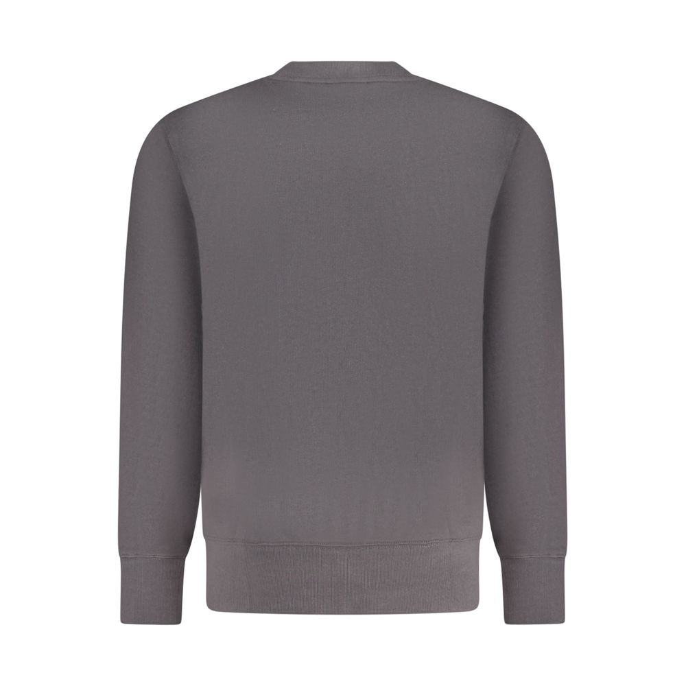 Black Cotton Men SweaterStep into the epitome of sleek style and comfort with this Calvin Klein sweatshirt. Its brushed texture adds a layer of luxury, while the classic crew neck design is adorned with a signature logo, showcasing your affinity for sophi