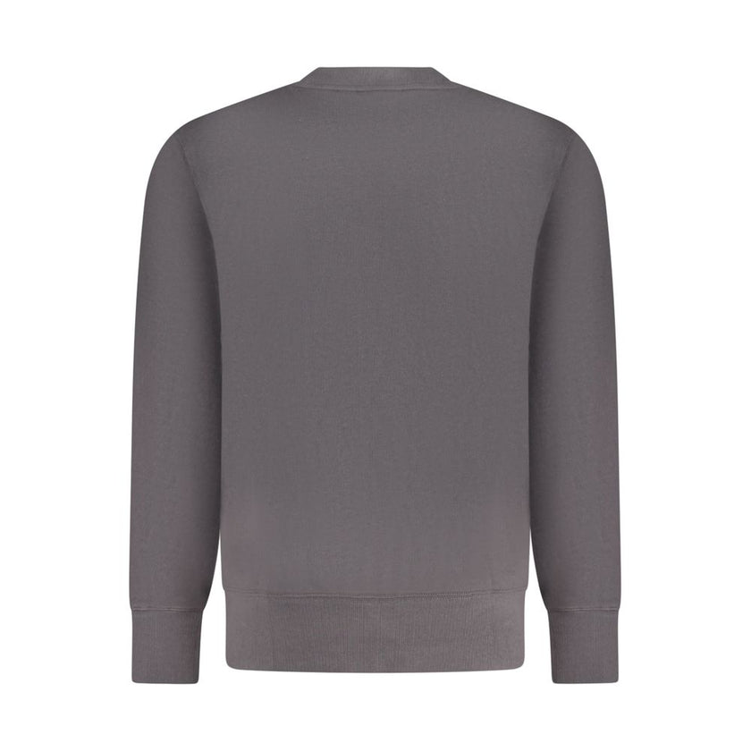 Black Cotton Men SweaterStep into the epitome of sleek style and comfort with this Calvin Klein sweatshirt. Its brushed texture adds a layer of luxury, while the classic crew neck design is adorned with a signature logo, showcasing your affinity for sophi