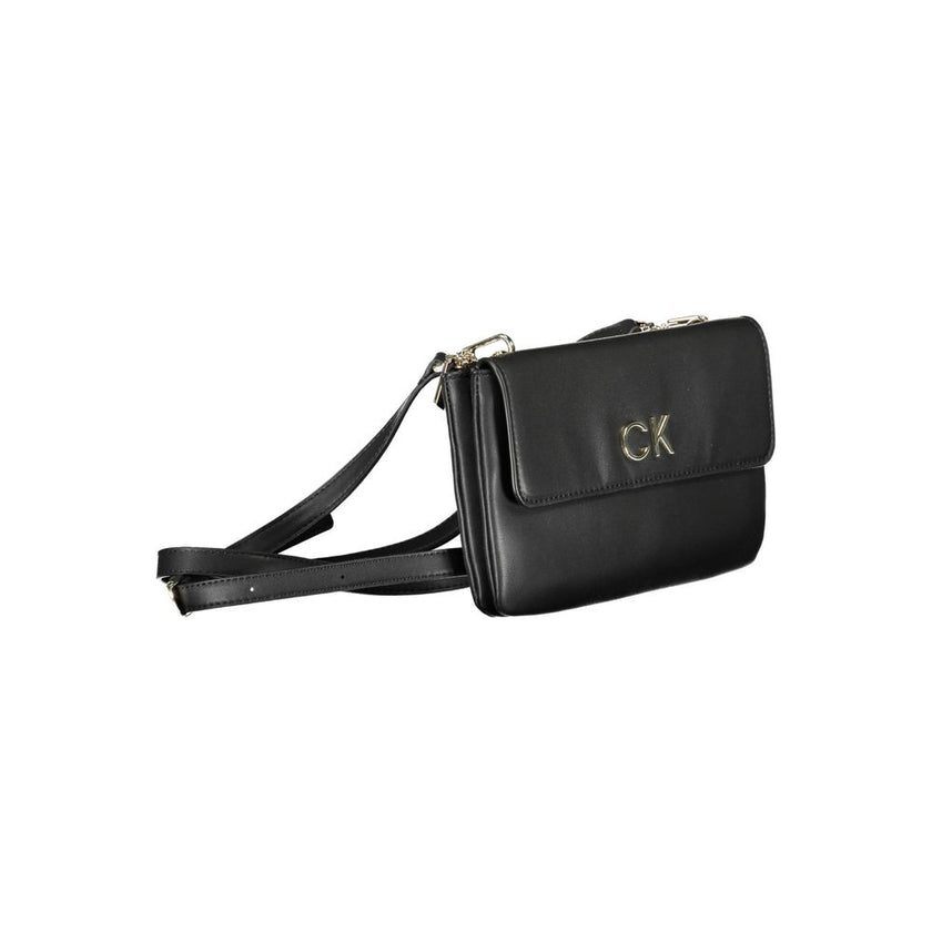 Black Polyester Handbagadjustable and removable shoulder bag, 2 compartments, zip and snap closure, logo, 100% recycled polyesterBlack Polyester Handbag${tagsCalvin KleinAulae Black Polyester Handbag Calvin KleinAulae Black Polyester Handbag adjustable an
