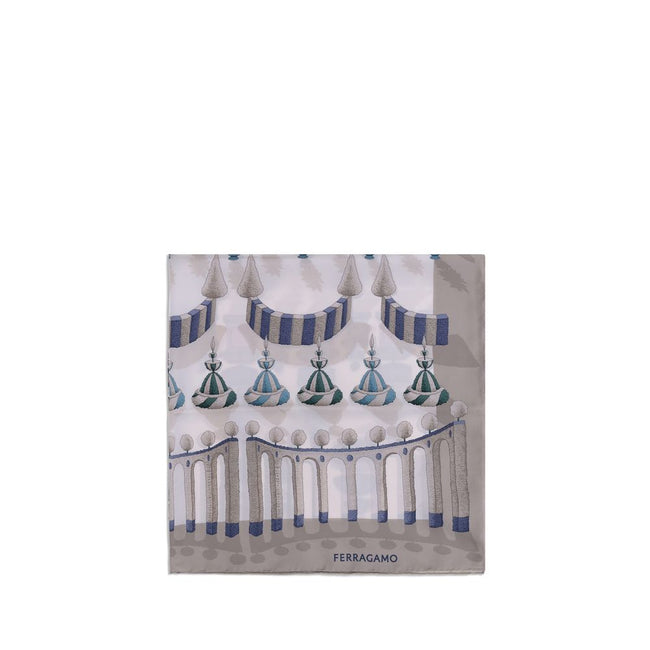 Multicolor Silk ScarfFerragamo’s silk Scarf comes in an elegant and versatile square shape. Featuring a vibrant multicolor print, it is embellished with iconic contrasting monograms that enhance its refined design. Measuring 90 cm x 90 cm, it is perfect f