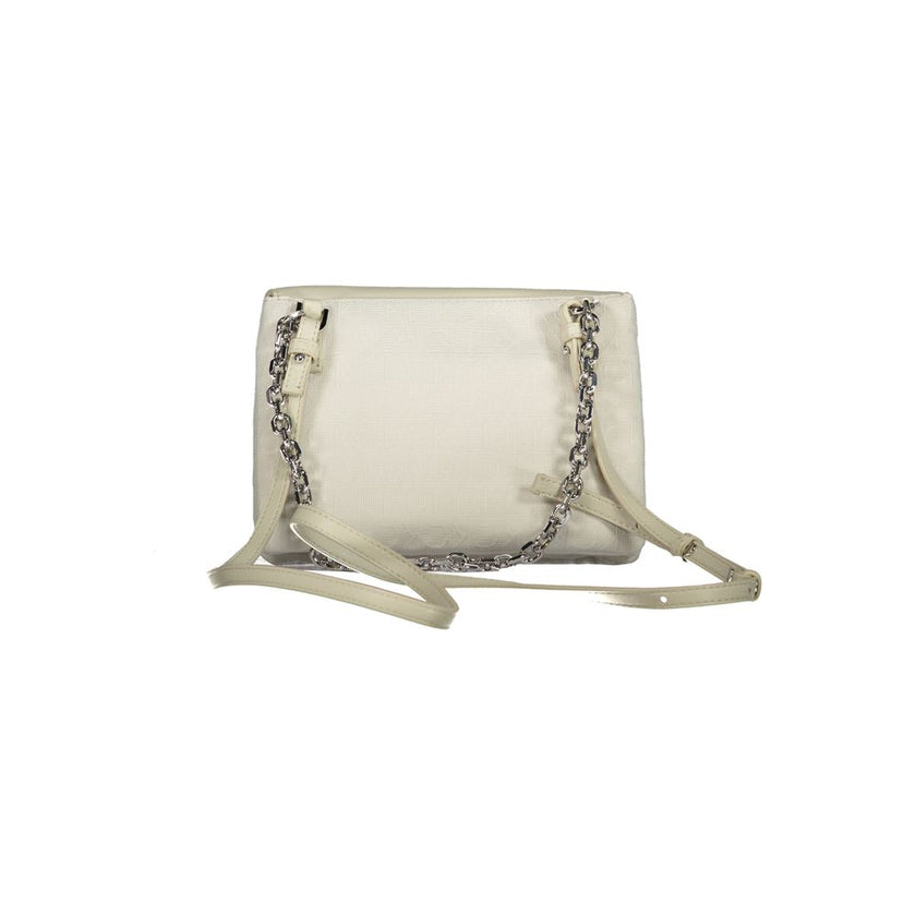 Beige Polyester HandbagBAG 1 CHAIN HANDLE, ADJUSTABLE REMOVABLE SHOULDER STRAP, 2 SEPARATE COMPARTMENTS, 1 INTERNAL CARD POCKET, CONTRAST DETAILS, SWIVEL CLOSURE, LOGO, 100% RECYCLED POLYESTERBeige Polyester Handbag${tagsCalvin KleinAulae Beige Polyester