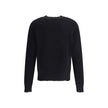 Black Wool SweatshirtDsquared2’s wool Sweater features a vintage design with a slightly worn effect that lends character and personality to the garment. Featuring a classic crew neck, ribbed cuffs and hem, it offers a comfortable fit and a refined look. R