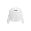 White Cotton SweatshirtDsquared2’s cotton Sweatshirt is a casual garment with a bold and comfortable style. Made of soft cotton with a plush interior, it offers a warm and comfortable feel ideal for the cooler season. The monochrome design is enhanced by