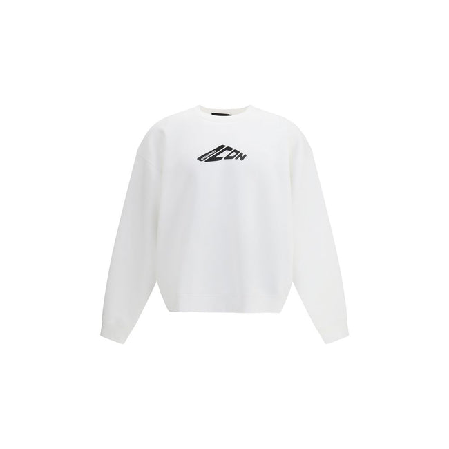 White Cotton SweatshirtDsquared2’s cotton Sweatshirt is a casual garment with a bold and comfortable style. Made of soft cotton with a plush interior, it offers a warm and comfortable feel ideal for the cooler season. The monochrome design is enhanced by