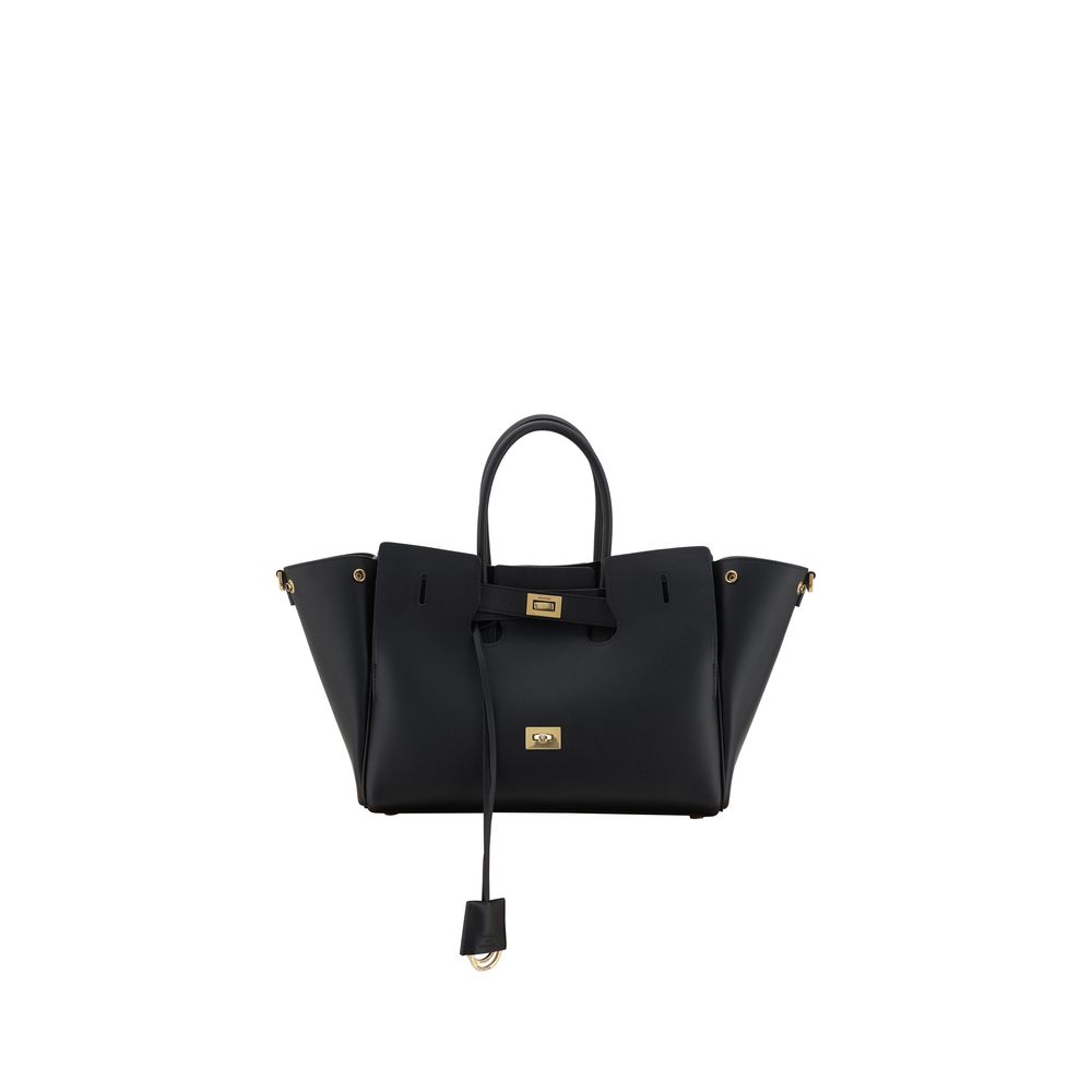 Black Calf Leather Bos Taurus Shoulder BagBalenciaga’s Bel Air small Shoulder Bag is a perfect example of style and functionality. Featuring two tubular leather handles and an adjustable, removable shoulder strap, it offers versatility and comfort. The em